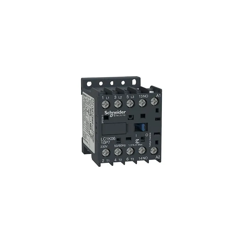 Contacteur TeSyS D - LC1K0610P7 - 3P-440V-6A - bobine 230Vca - Schneider Electric Contacteur TeSyS D - LC1K0610P7 - 3P-440V-6A - bobine 230Vca - Schneider Electric