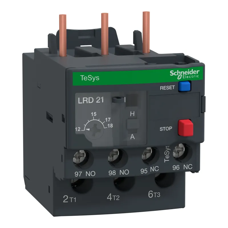 Relais de protection thermique TeSyS - 12..18A - LRD21 - 18A - Schneider Electric