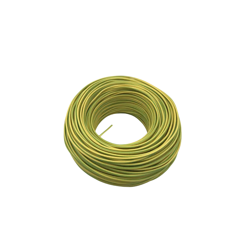 Fil souple HO7VK Vert/Jaune 2.5mm2. Vente &agrave; la couronne de 10