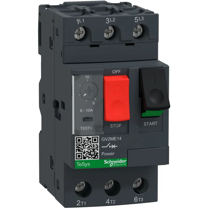 Disjoncteur Moteur TeSys  - 6..10A - 3P 3d - GV2ME14 - 3P-10A - Schneider Electric